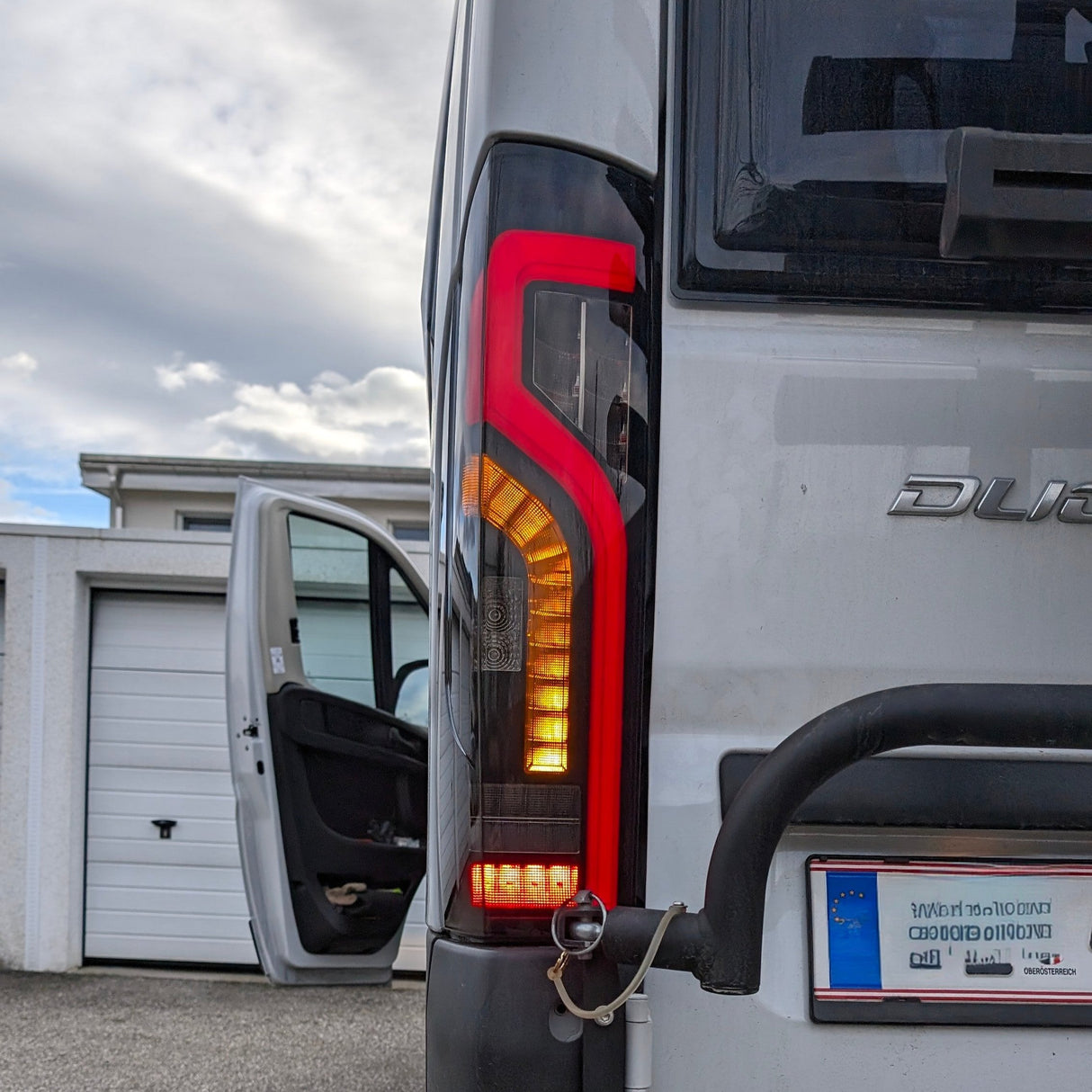 For Fiat Ducato Full LED Rear Light Cluster | Tail Light, Rear Light Unit, Smoked LED Replacement | RAM ProMaster Van-X - NEW