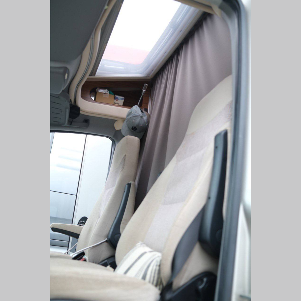For Auto-Trail, Swift Group, Auto-Sleepers Motorhome Cab Divider Curtain Kit – Motorhome Privacy Curtain | Van-X