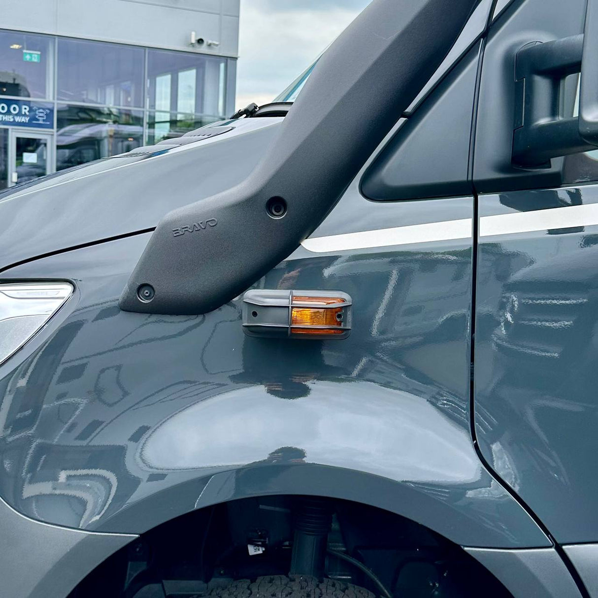 For Mercedes Sprinter Dodge New Shape 907 Side Signal Indicator Cover Protectors (Set of 2) | Durable & Stylish Protection