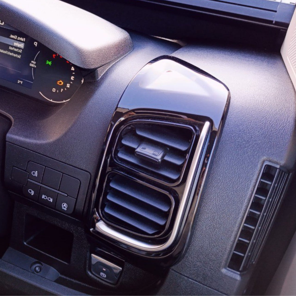 For Vauxhall Movano Air Vent Trim Set – Gloss Black Dashboard Upgrade for New Models