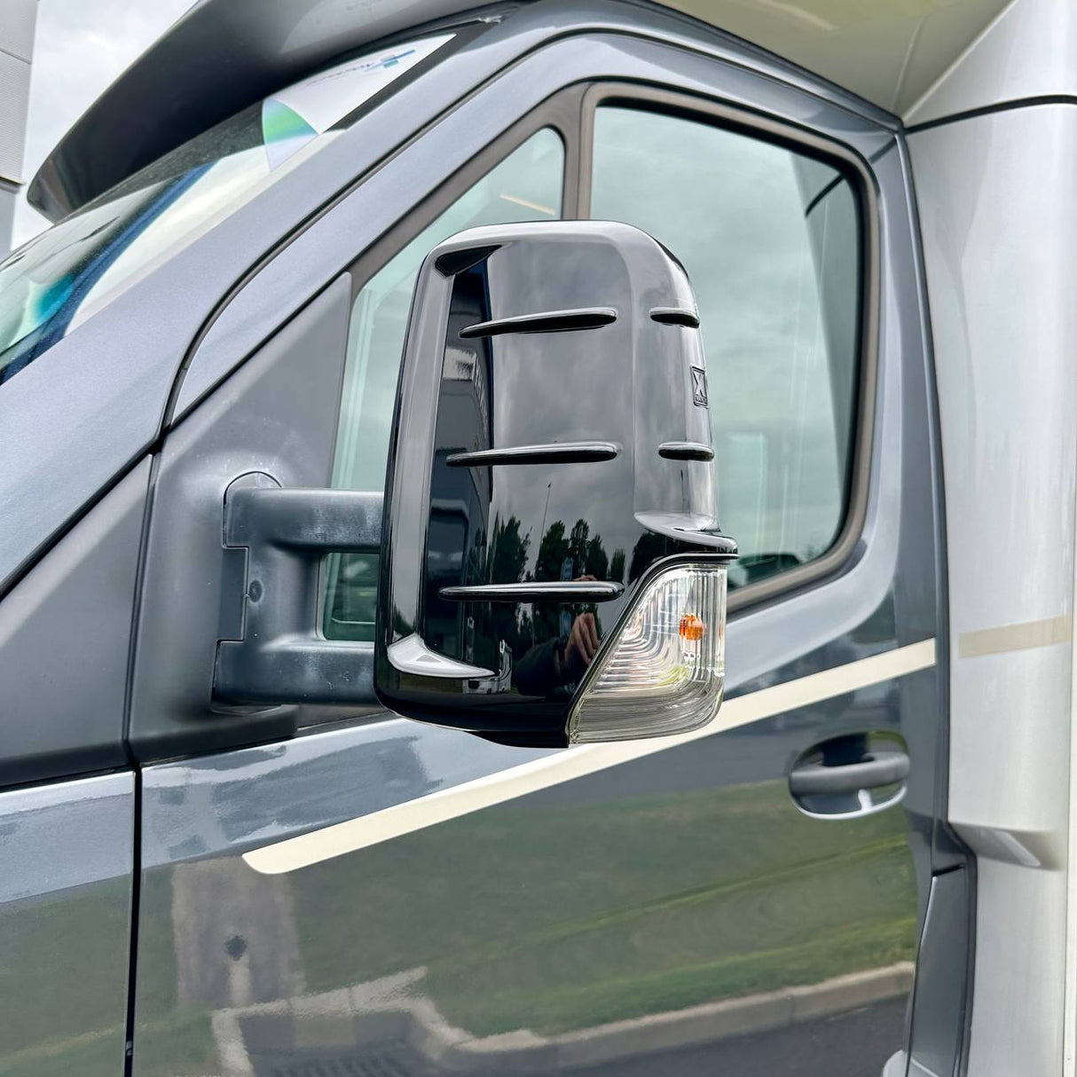 For Mercedes Sprinter Dodge 906 Gloss Black Wing Mirror Cap Covers – Durable, Stylish Protection