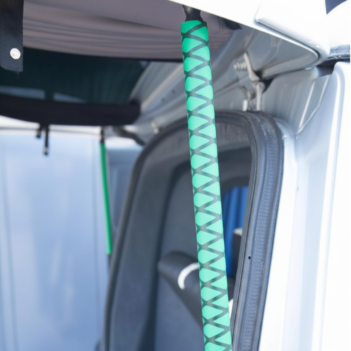 For VW T5/T5.1 Tailgate Elevation Roof Gas Strut Styling Cover Kit (Cross Pattern) | Van-X