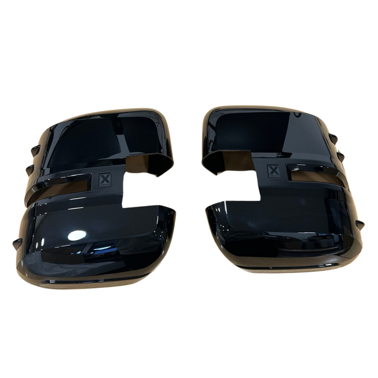 For MAN TGE Mirror Covers - Set of 2 - Gloss Black | Van-X