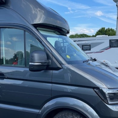 For VW Crafter New Shape Mirror Covers - Set of 2 - Hammerite | Van-X