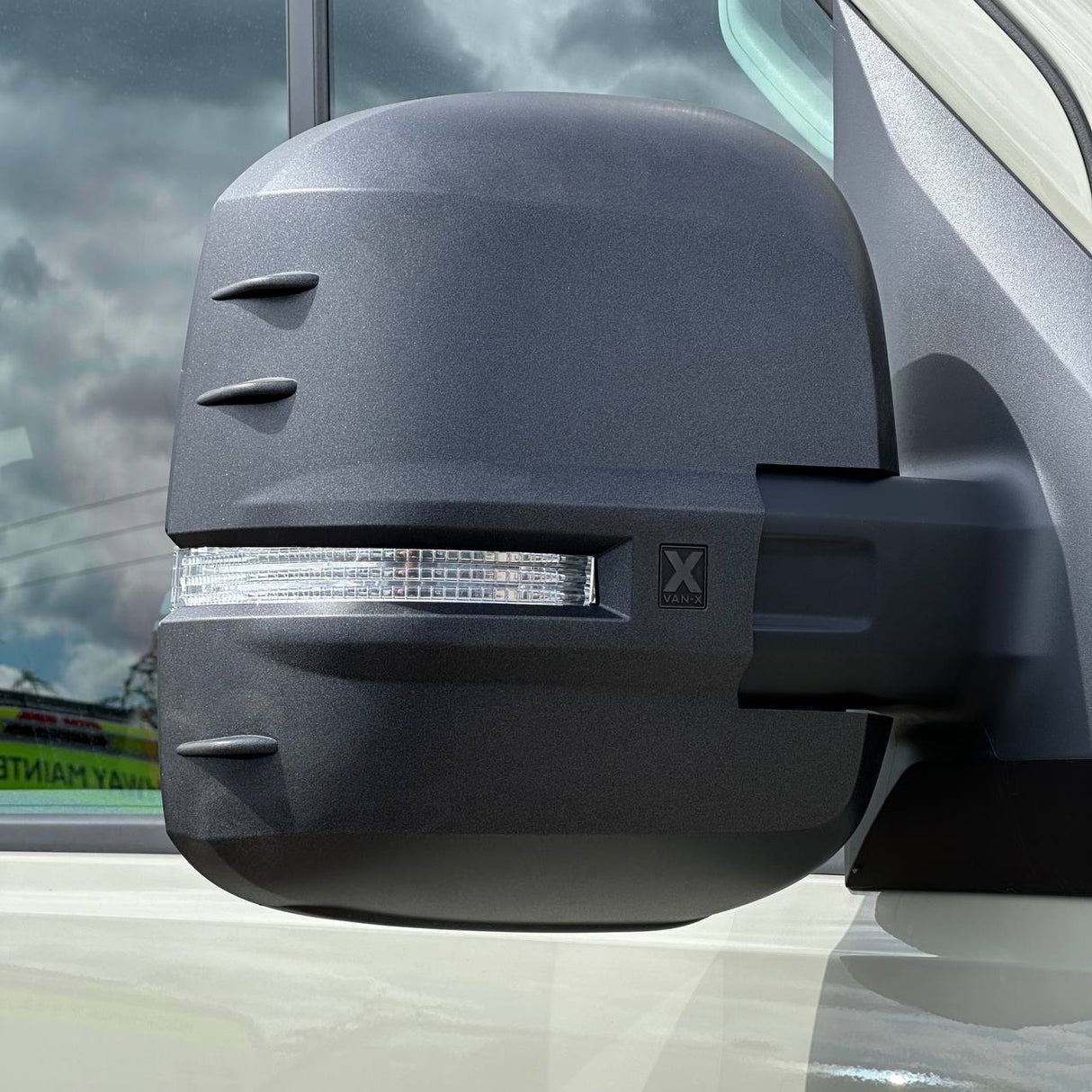 For VW Crafter New Shape Mirror Covers - Set of 2 - Hammerite | Van-X