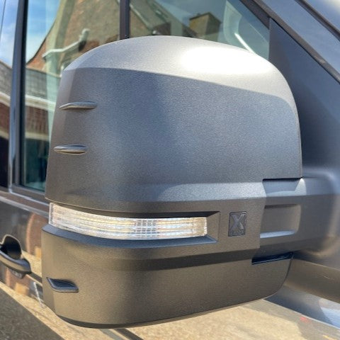 For VW Crafter New Shape Mirror Covers - Set of 2 - Hammerite | Van-X