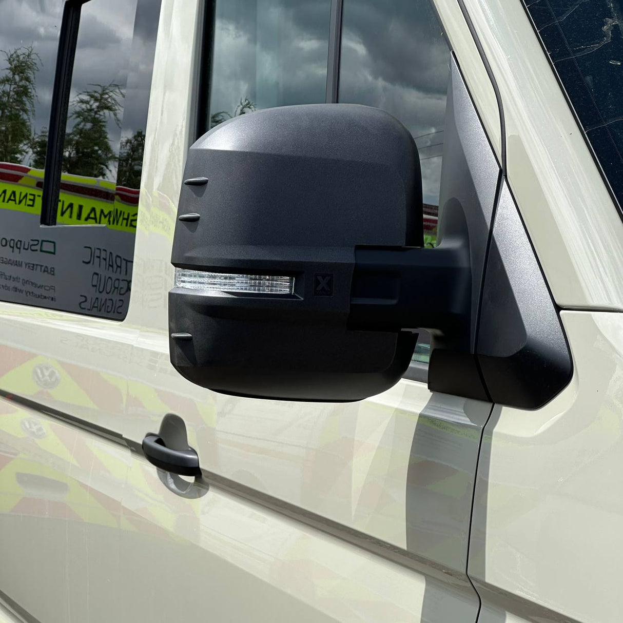 For MAN TGE Mirror Covers -  Set of 2 - Hammerite | Van-X