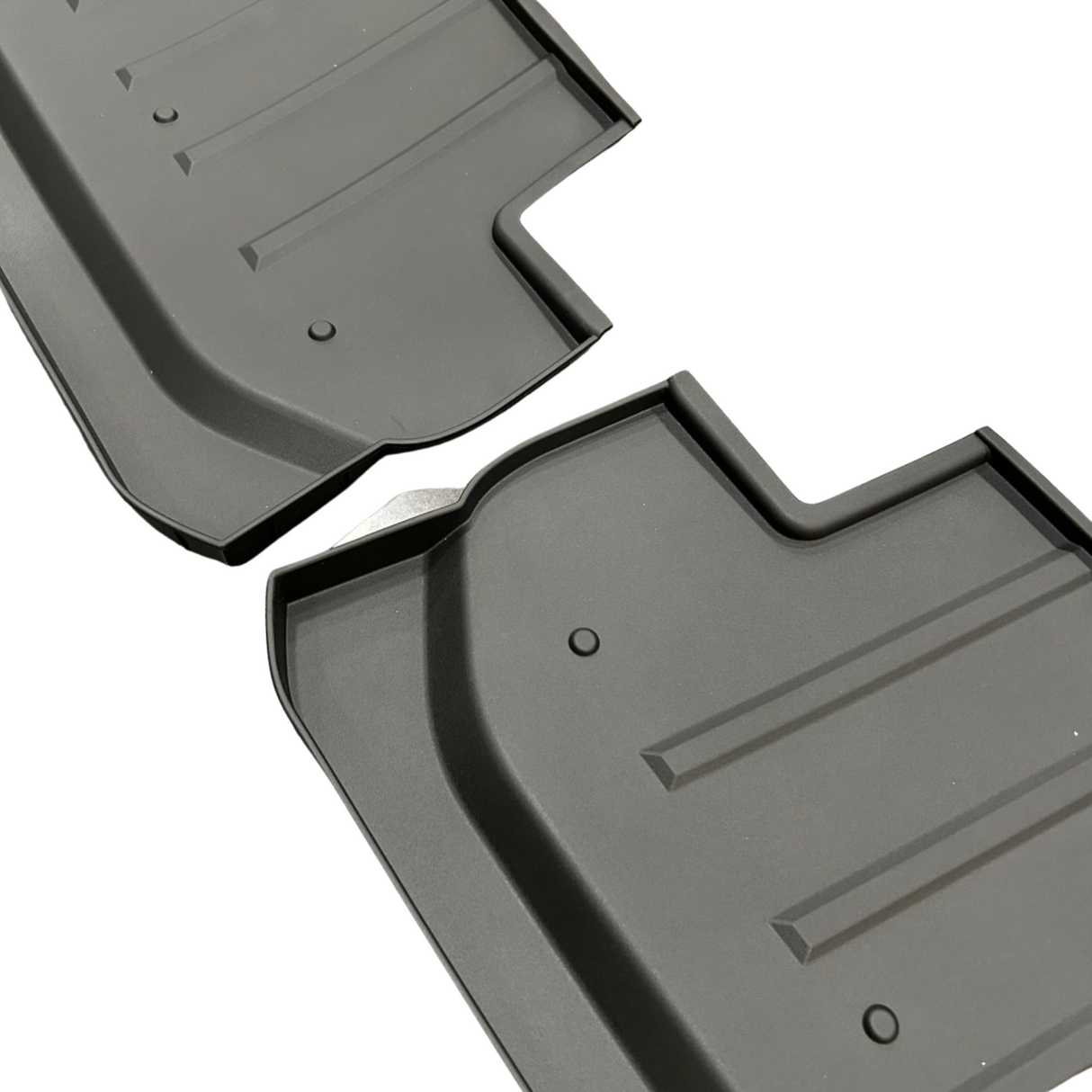 For MAN TGE Front Cab Shelf Black Rubber Inserts – Storage Liner (2018-2025) | Van-X