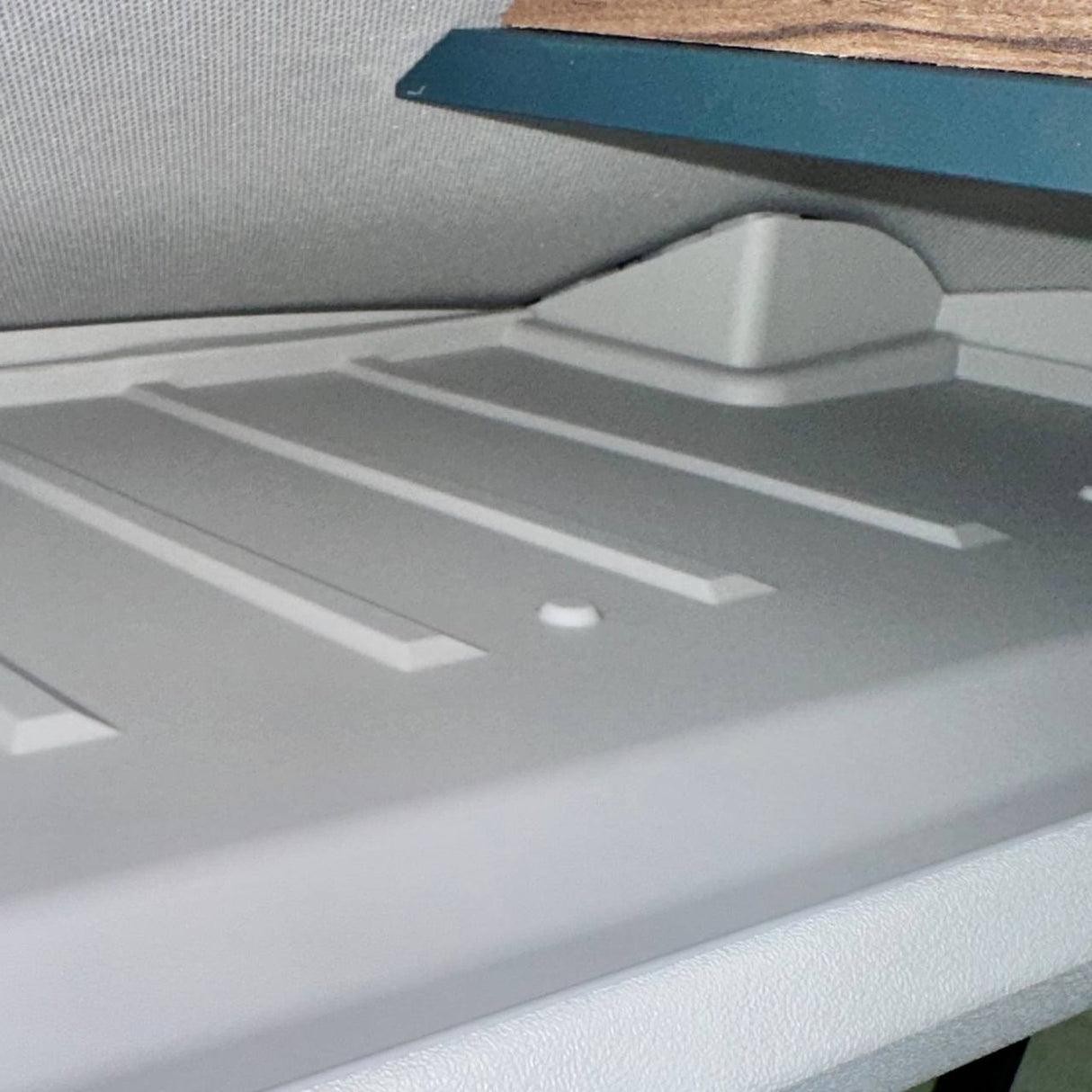 For MAN TGE Front Cab Shelf Light Grey Rubber Inserts – Storage Liner (2018-2025)