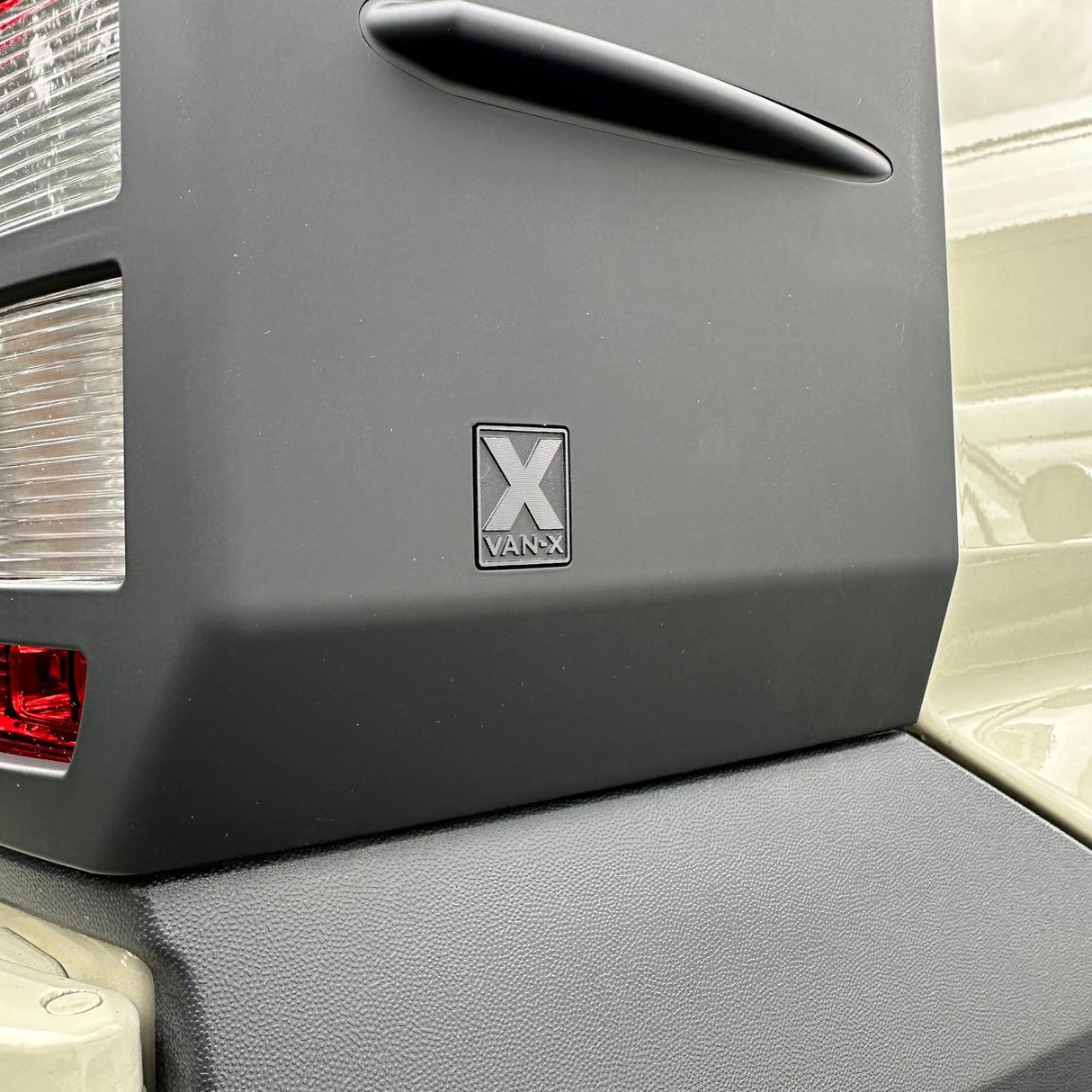 For Volkswagen Crafter Rear Light Guards - Hammerite Ultimate Matte Black (2018 Onwards)