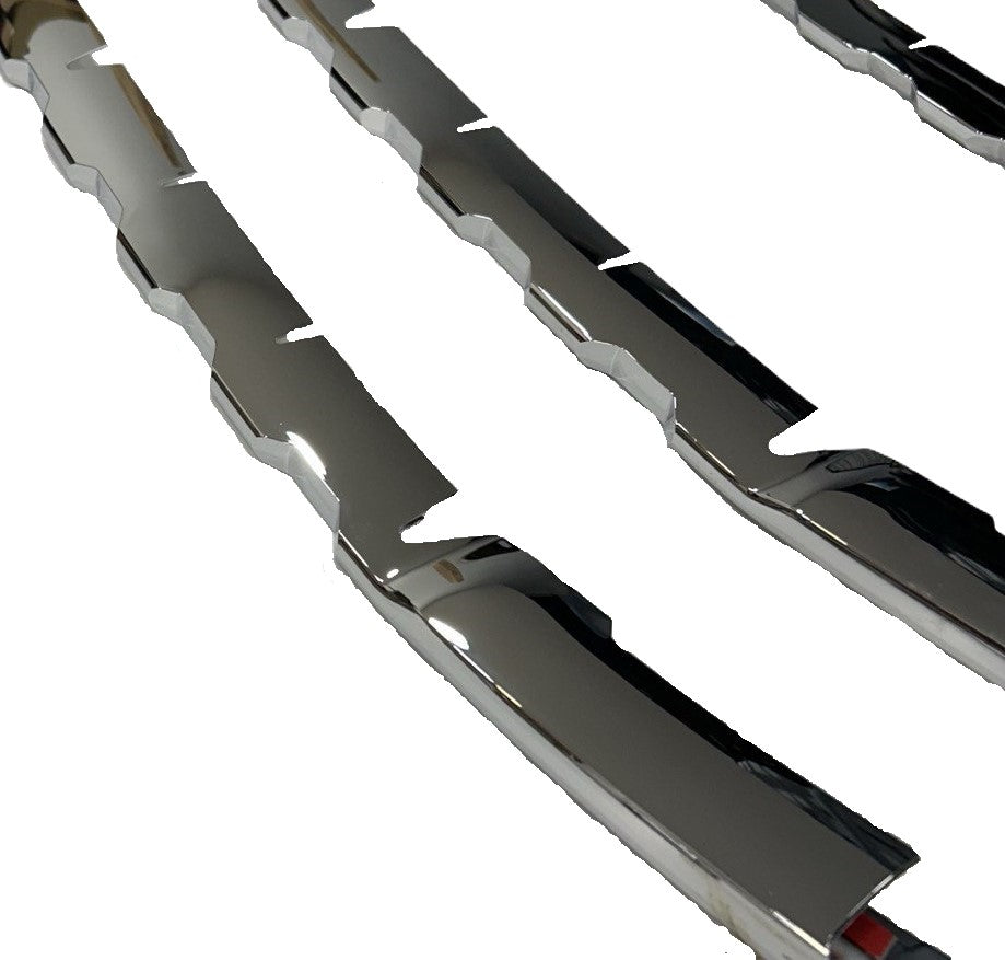 Airson Ford Transit Custom Front Grille Trims Styling aghaidh Chrome gleansach (7Pcs) 2012 - 2018 MK1 air a pheantadh agus deiseil airson uidheamachadh