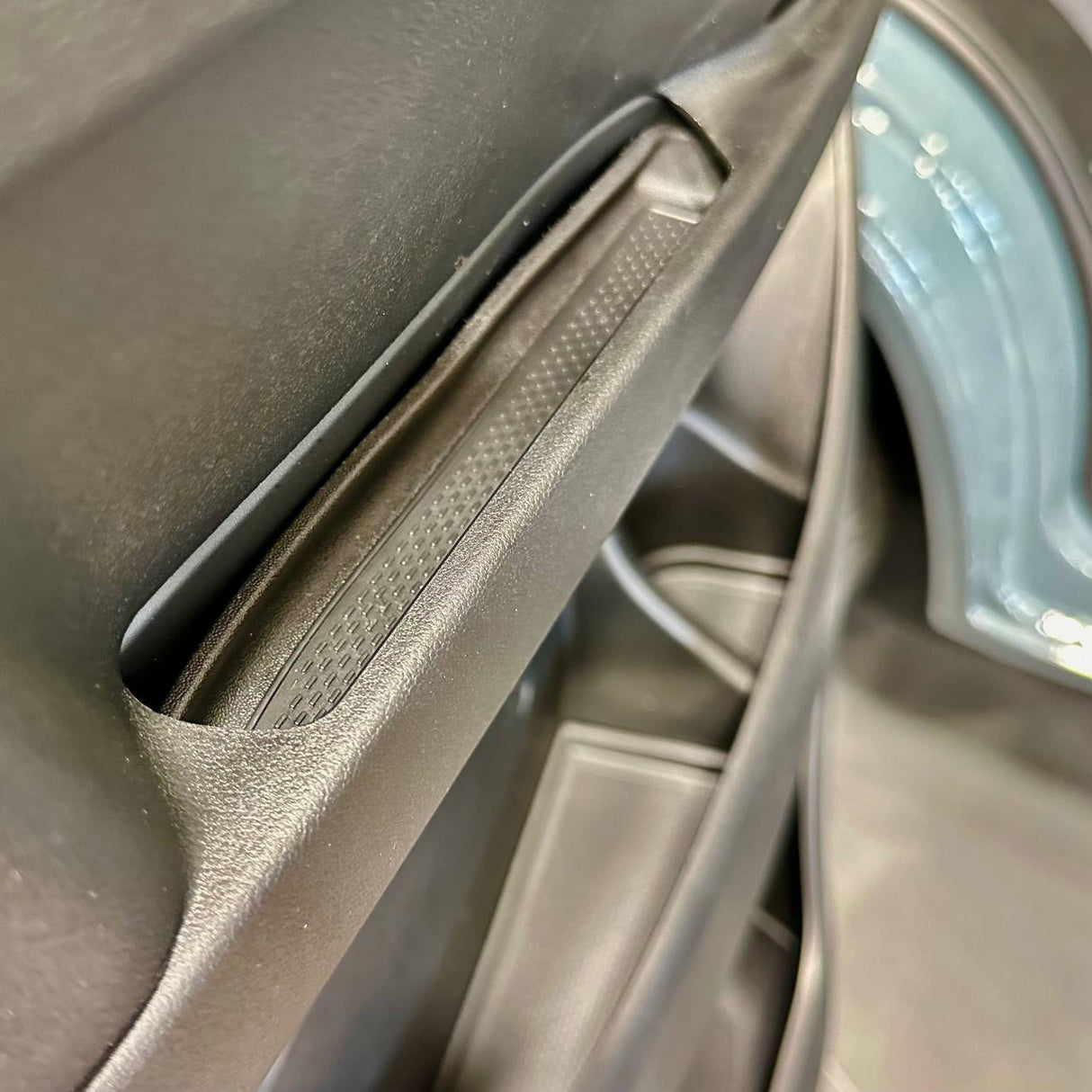For Fiat Ducato RAM ProMaster Rubber Door Pocket Liner Inserts - Black - Van-X | Premium Door Storage Solution