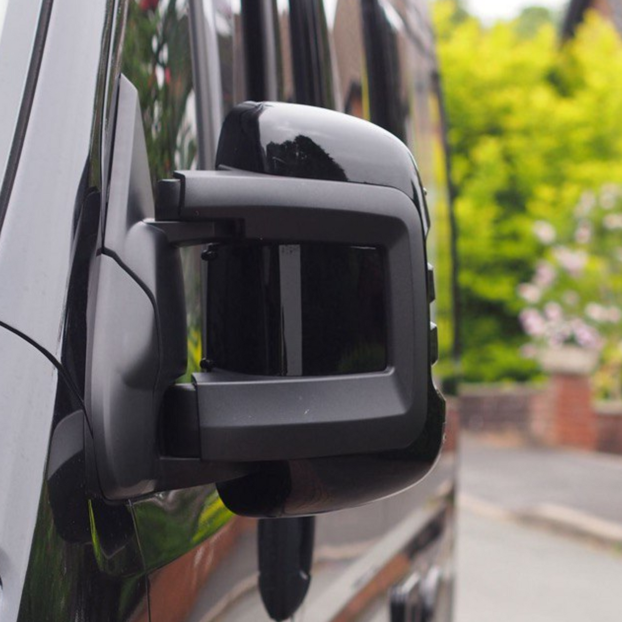For  Citroën Relay Wing Mirror Cap/Covers (Set of 2) - Black | Van-X