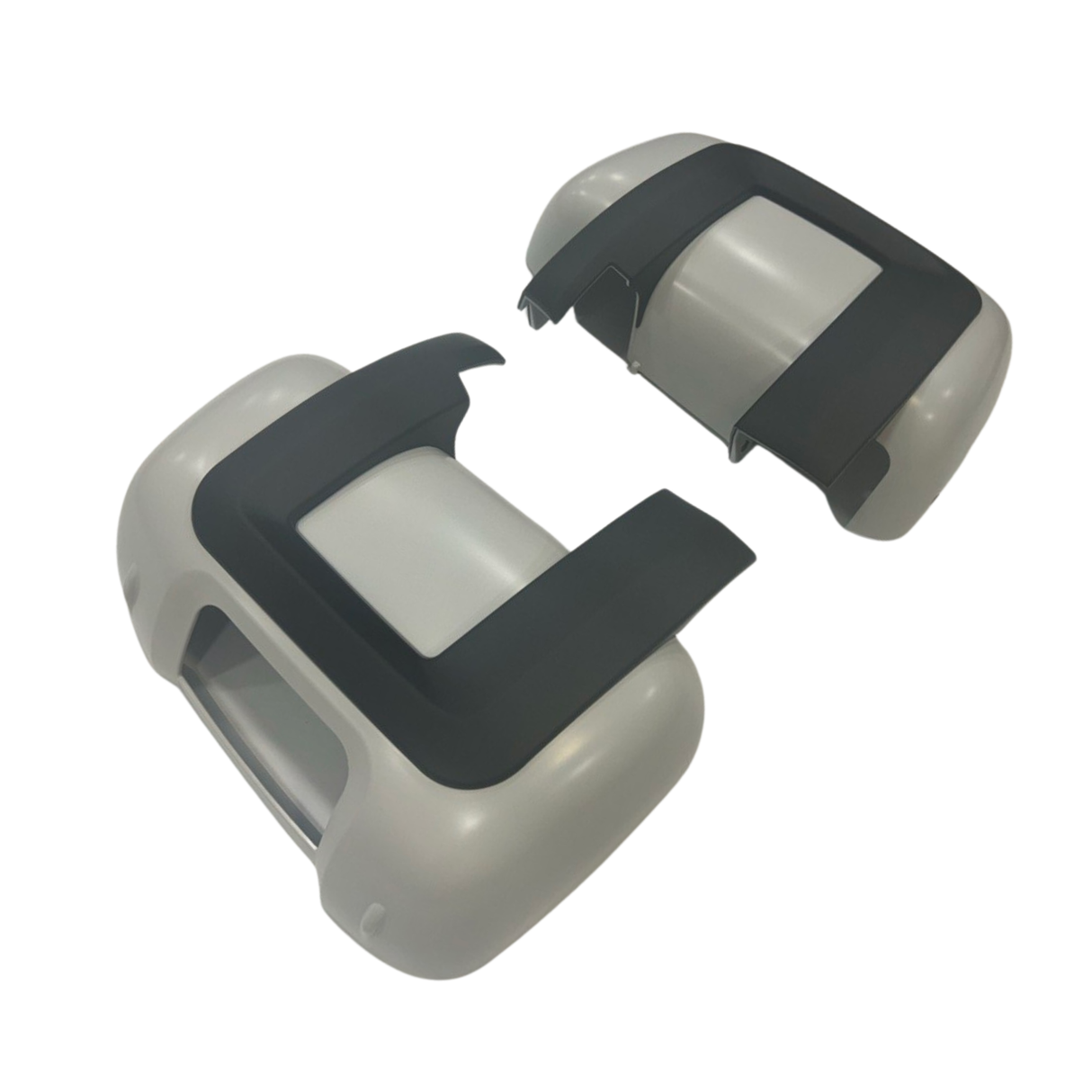 For Peugeot Boxer (2007-2024) Wing Mirror Cap/Covers (Set of 2) - Matte White | Van-X