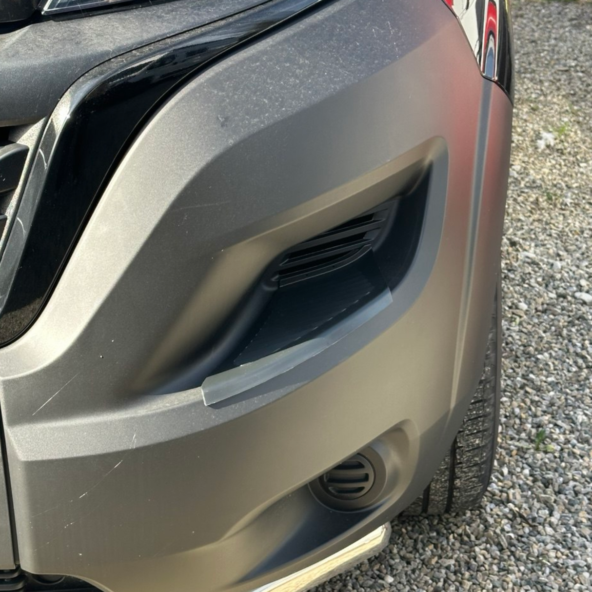 Airson Dìonadairean Plàta-coise Bampair Aghaidh Vauxhall Movano – Dubh, Seata de 2 | Van-X