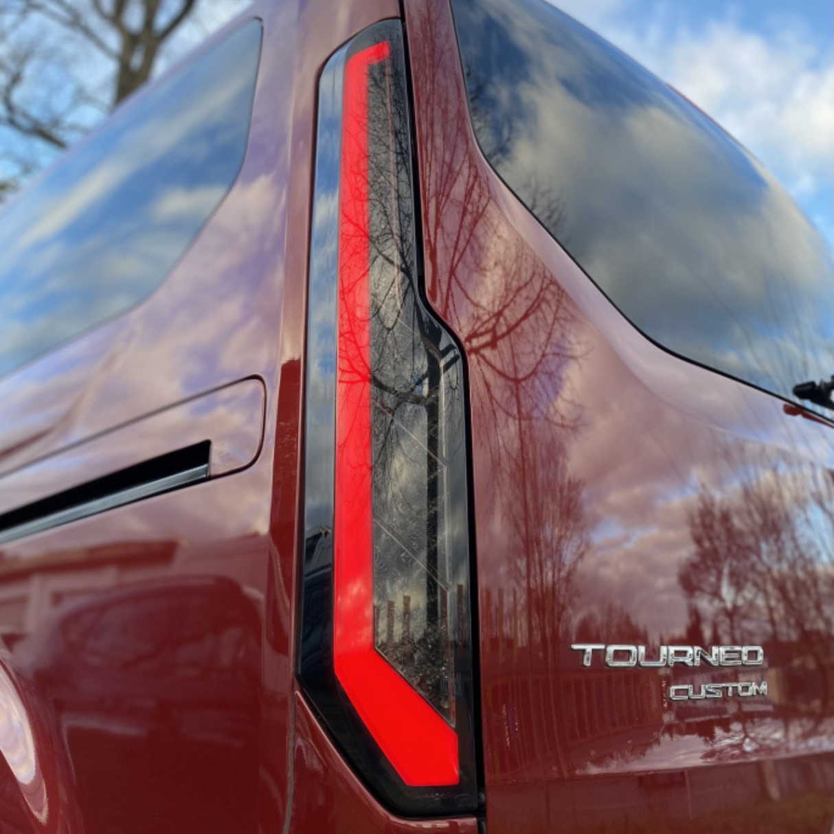 Airson solais cùil LED comharra sreathmhor Ford Transit Custom MK2 lionsan smocte