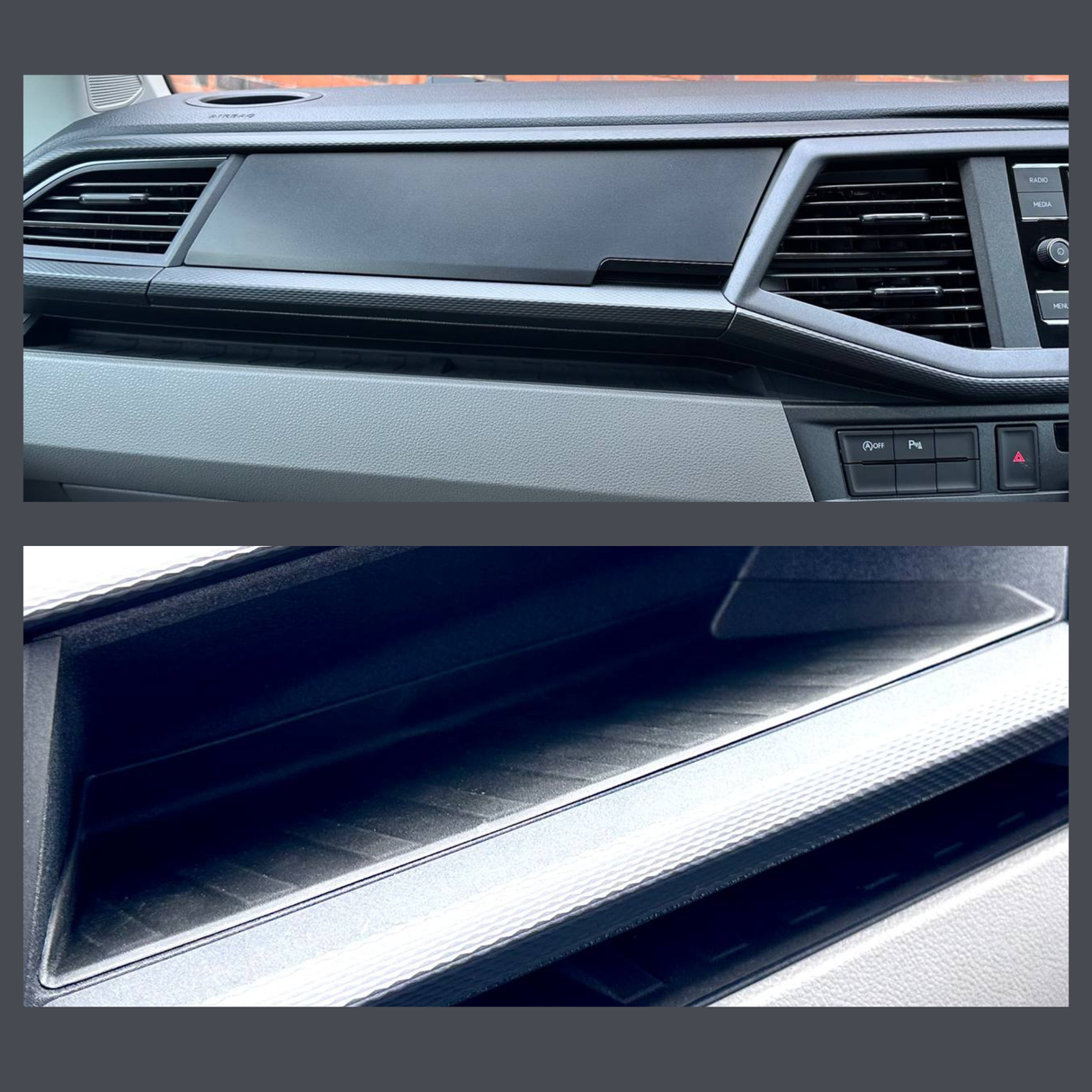 Airson Pasgan Taobh a-staigh Bogsa-làimhe Comhfhurtail Volkswagan Transporter T6.1 - Uachdar | Van-X