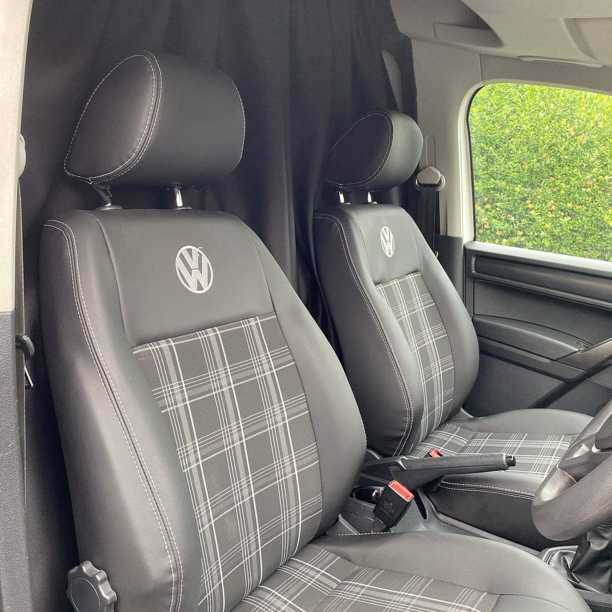 For Mercedes Dodge Sprinter Cab Divider Curtain Kit with Rail Premium Quality - Van-X