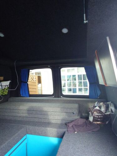 For VW Caddy Premium 1 x Barndoor Window Curtains Van-X