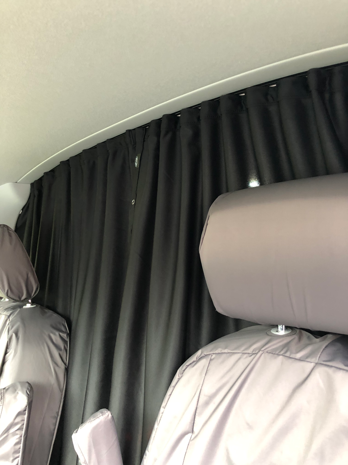 For Mercedes Dodge Sprinter Cab Divider Curtain Kit with Rail Premium Quality - Van-X