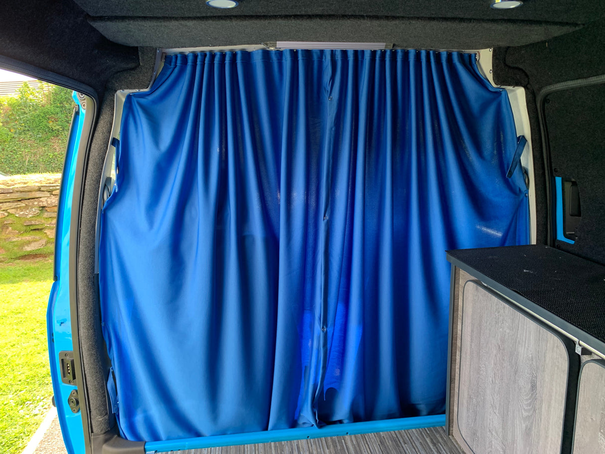 For VW Caddy Cab Divider Curtain Kit with Rail Premium Quality - Van-X