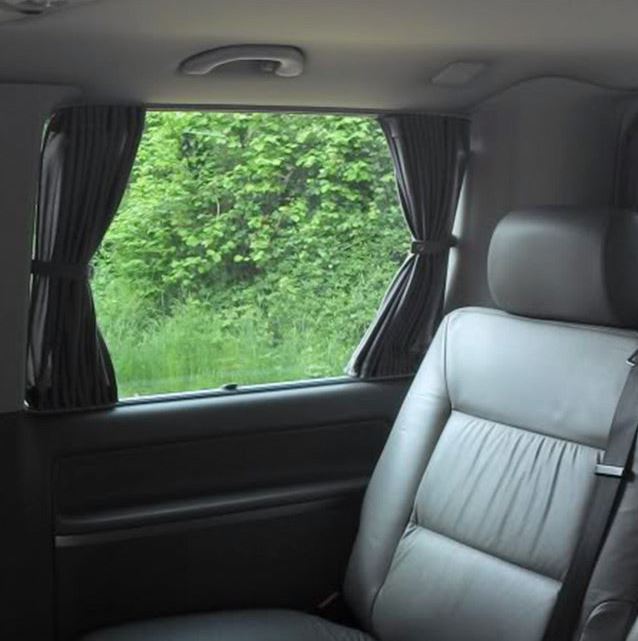 For Vauxhall Vivaro Window Curtains Eco-Line - Black