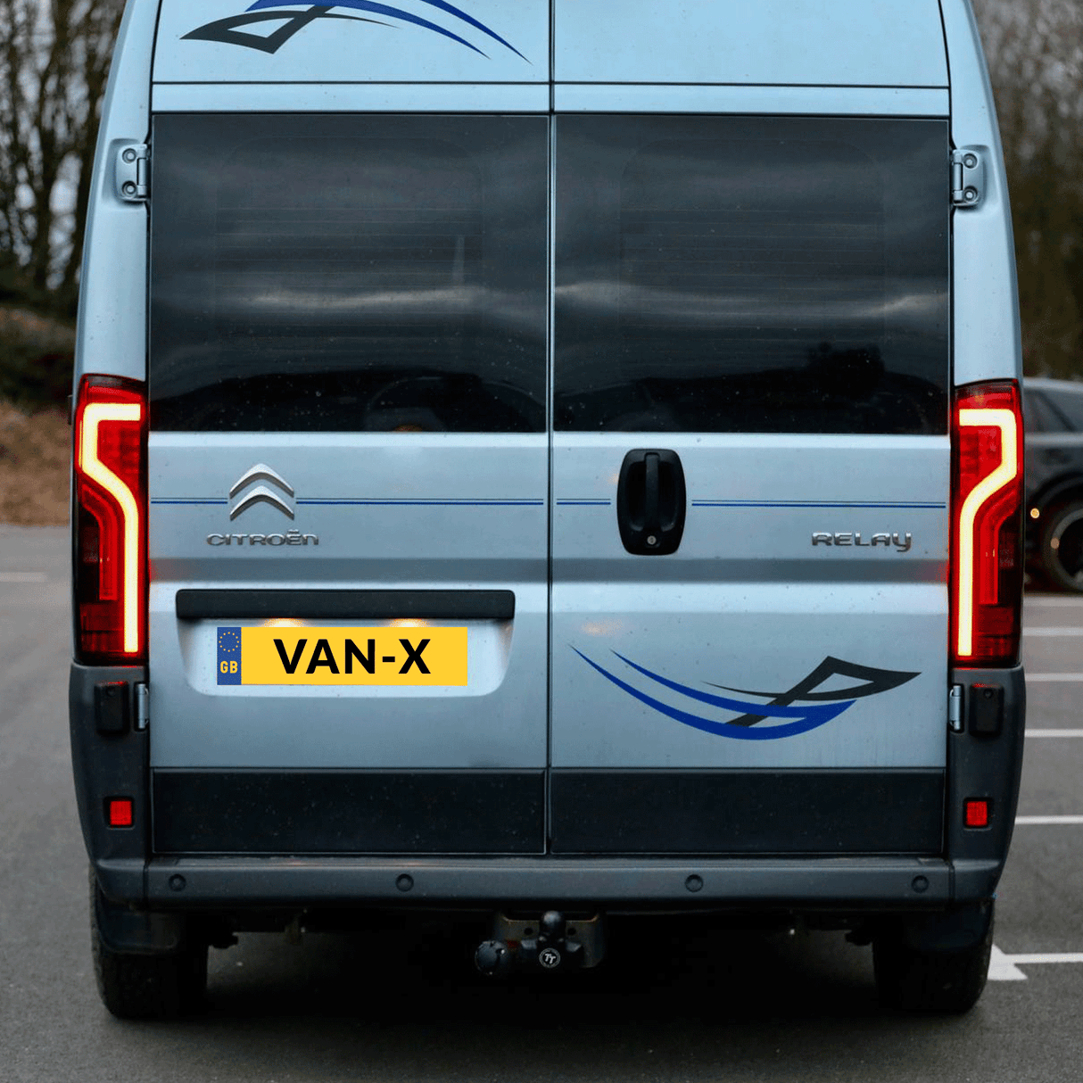 For Citroen Relay Full LED Rear Lights Cluster - Tail Light, Rear Light Unit, Smoked Replacement - Van-X