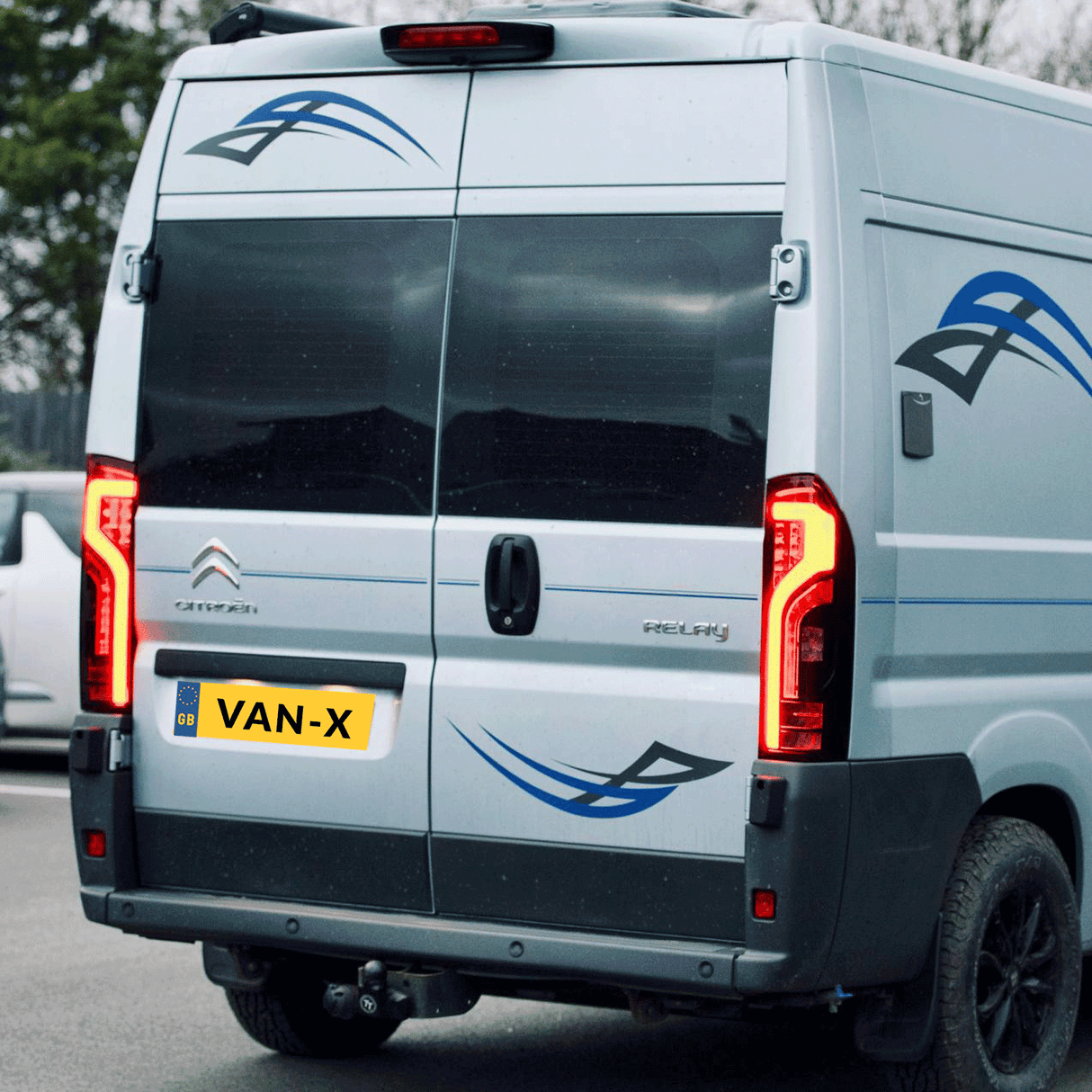 For Citroen Relay Full LED Rear Lights Cluster - Tail Light, Rear Light Unit, Smoked Replacement - Van-X