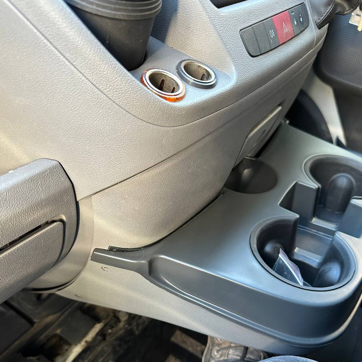 For Fiat Ducato Cupholder Console - Grey  | Van-X
