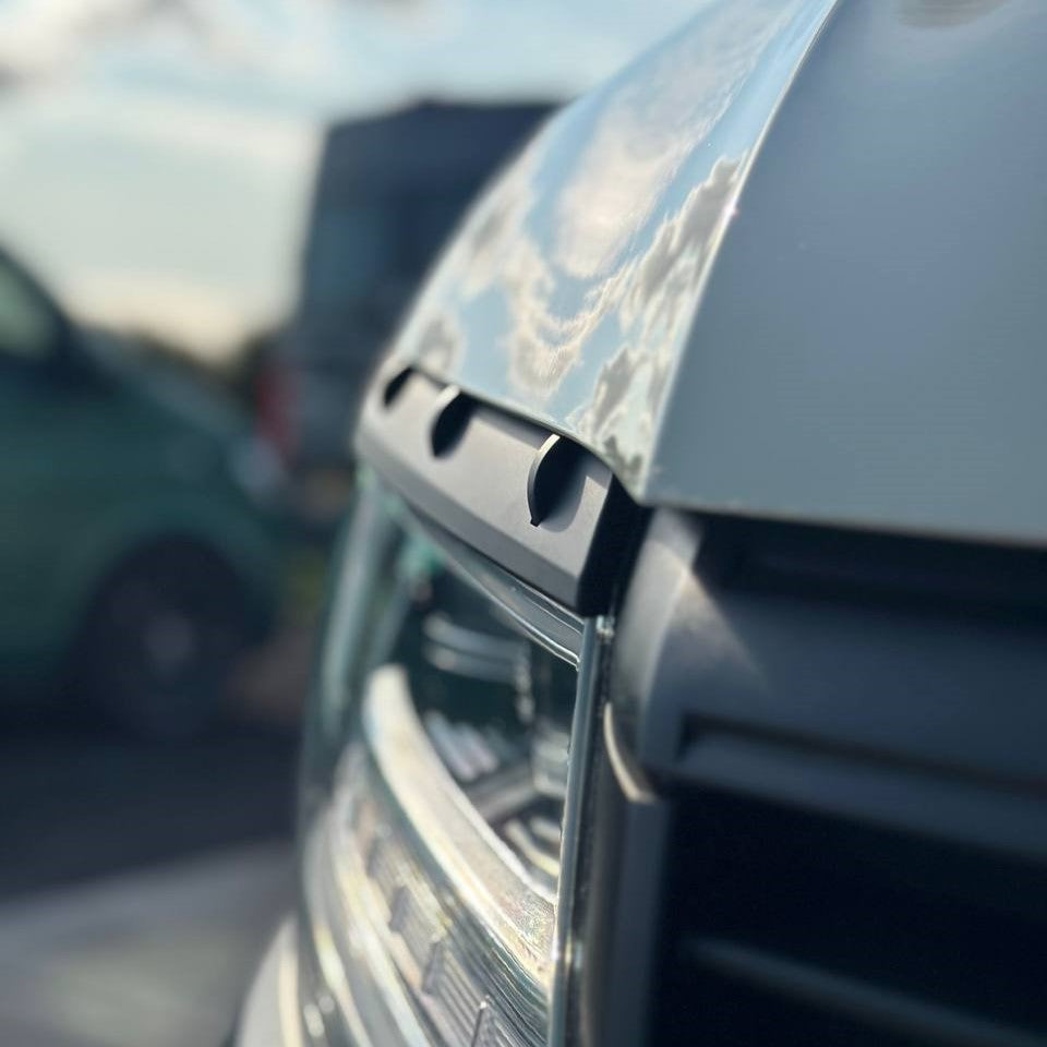 For New VW Crafter Headlight Eyebrow Trim – Matte Black - Van Styling Accessory by Van-X