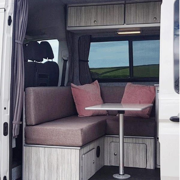 For MAN TGE / New Crafter Premuim Window Curtains - Black/Grey - CREATE YOUR OWN BUNDLE | Van-X