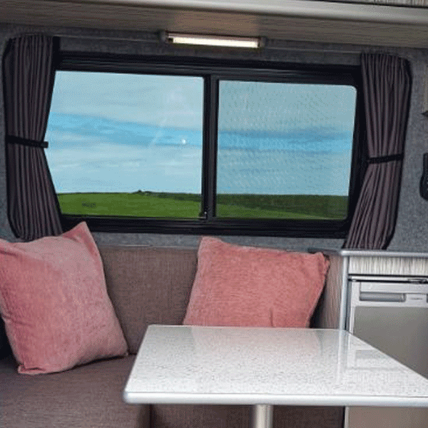 For MAN TGE / New Crafter Premuim Window Curtains - Black/Grey - CREATE YOUR OWN BUNDLE | Van-X