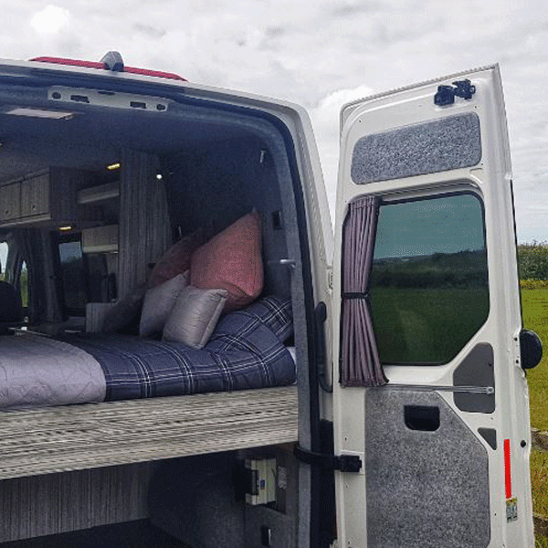 For MAN TGE / New Crafter Premuim Window Curtains - Black/Grey - CREATE YOUR OWN BUNDLE | Van-X