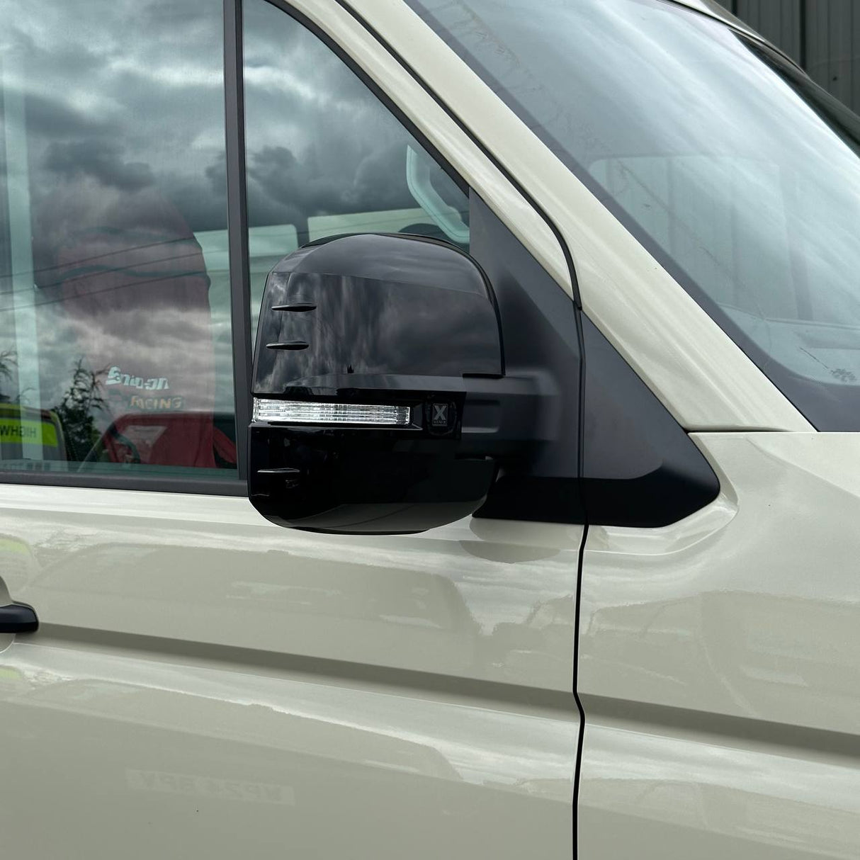 For MAN TGE Mirror Covers - Set of 2 - Gloss Black | Van-X