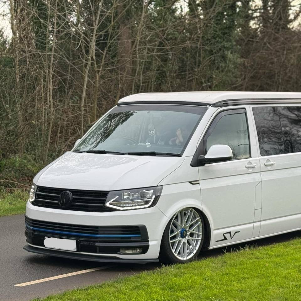 Airson Bampair VW T6 Highline a-mhàin, modailean California Beach agus Ocean, Caravelle, Grille Bampair VanX XL - Crìoch Dubh Gleansach