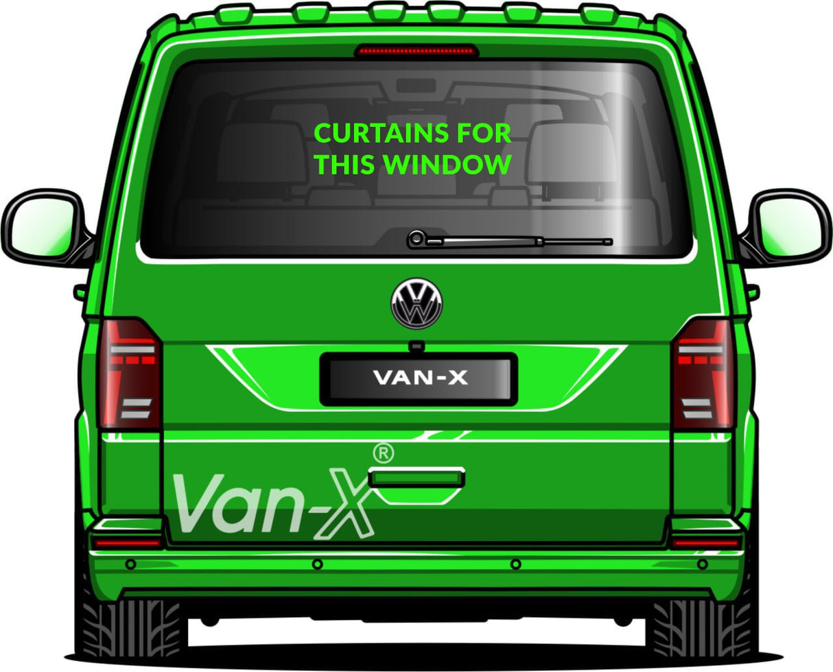 For VW T6.1 Transporter Van Conversion Premium Curtains - Black/Grey - CREATE YOUR OWN BUNDLE! Van-X