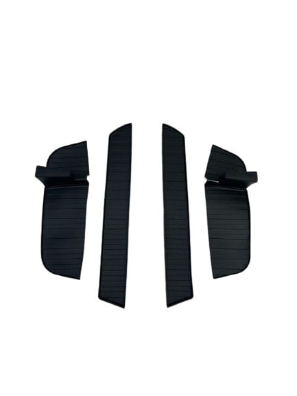 For VW T6.1 Transporter Rubber Door Liner Pocket Inserts Black Campervan Conversion