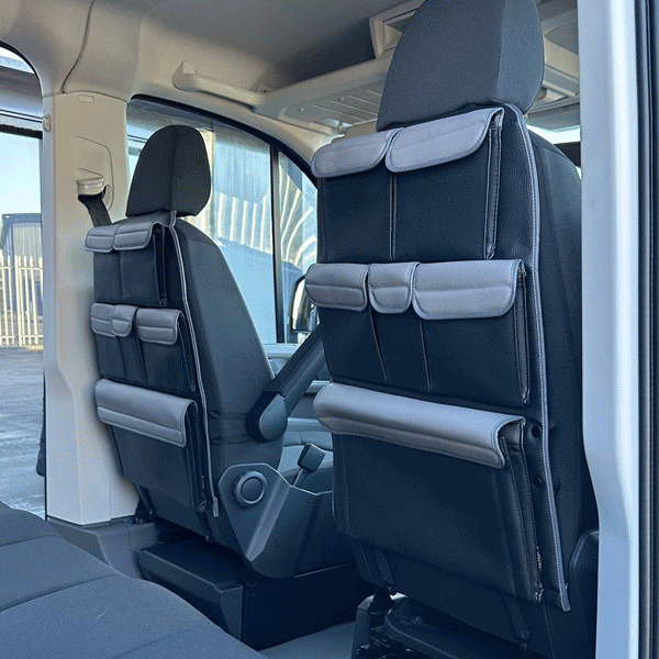 For VW Crafter / ManTGE, Van or Campervan Captain seats back Seat storage Organiser, Van-x premium