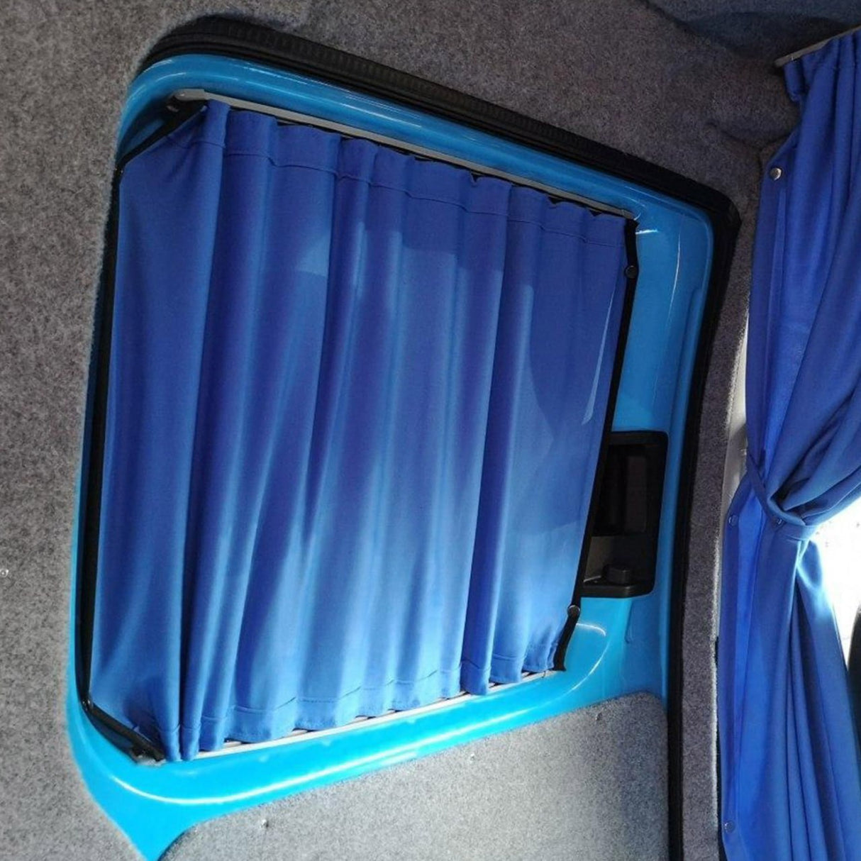 For VW Caddy Van Conversion Premium Window Curtains - Black/Blue - CREATE YOUR OWN BUNDLE! Van-X