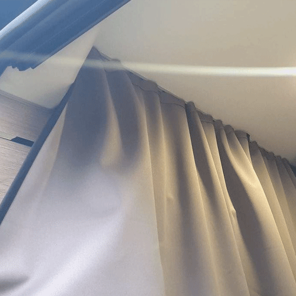 For Citroen Relay Motorhome & Campervan Premium Maxi-Cab Divider Curtain with Rail  – Van-X