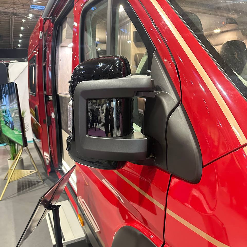 For Fiat Ducato/Ram ProMaster (2007-2024) Wing Mirror Cap/Covers (Set of 2) - Black | Van-X