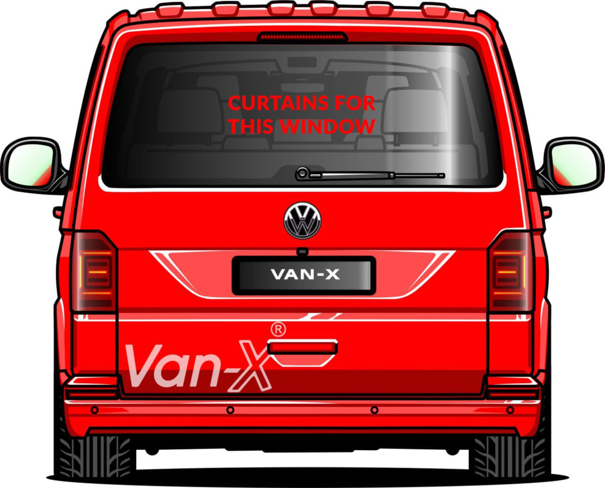 For Renault Trafic Premium Window Curtains - Black/Burgundy - CREATE YOUR OWN BUNDLE! Van-X