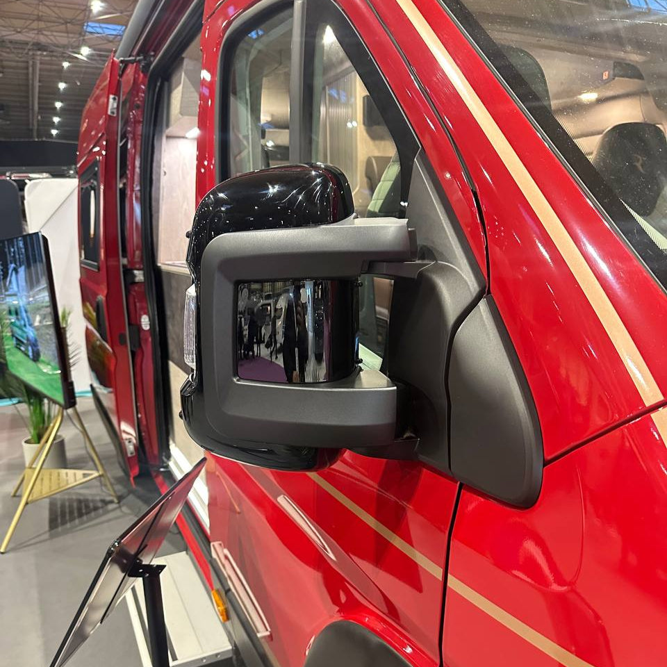 For Fiat Ducato/Ram ProMaster (2007-2024) Wing Mirror Cap/Covers (Set of 2) - Black | Van-X