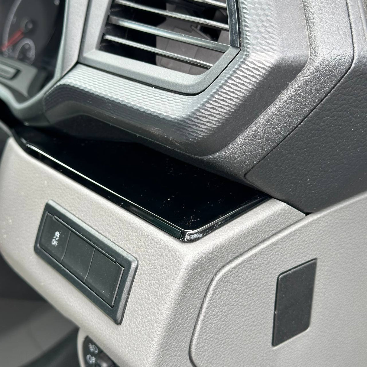 For VW T6.1 Transporter Dashboard Upgrade Van-X – Premium 4-Piece Gloss Black Lower Dash Trim & Door Card Set