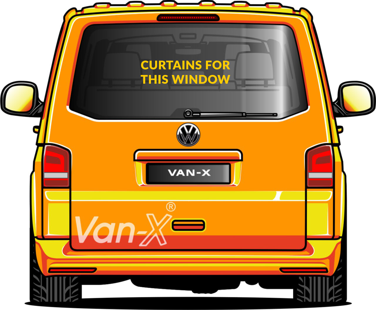 For Vauxhall Vivaro Window Curtains Eco-Line - Black