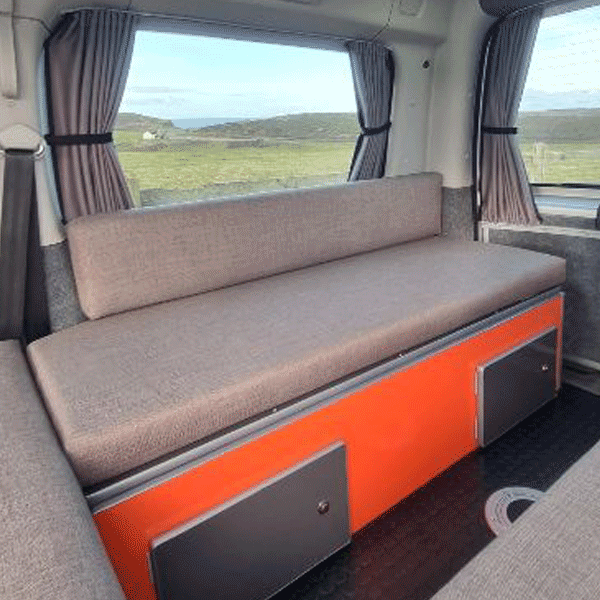 For Fiat Scudo Premium Window Curtains - Black/Grey - CREATE YOUR OWN BUNDLE! | Van-X