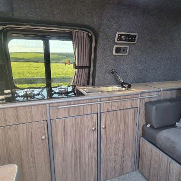 For VW Caddy Van Conversion Premium Window Curtains - Black/Grey - CREATE YOUR OWN BUNDLE! Van-X