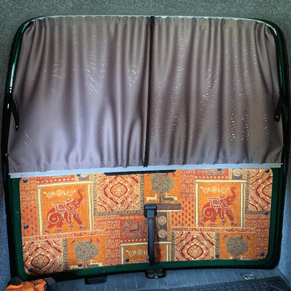 For VW Caddy Van Conversion Premium Window Curtains - Black/Grey - CREATE YOUR OWN BUNDLE! Van-X