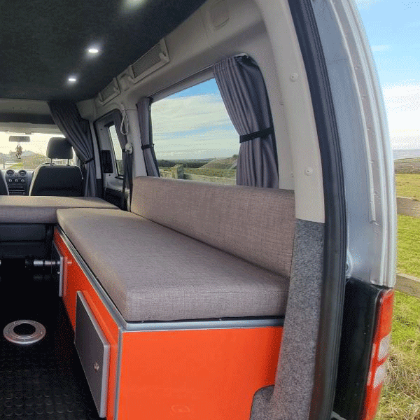 For Fiat Scudo Premium Window Curtains - Black/Grey - CREATE YOUR OWN BUNDLE! | Van-X