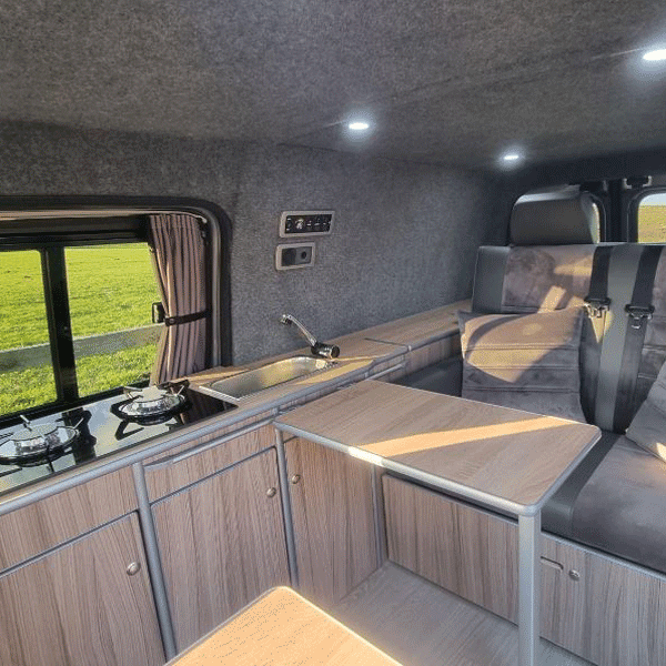 For Toyota Proace Premium Window Curtains - Black/Grey - CREATE YOUR OWN BUNDLE! | Van-X